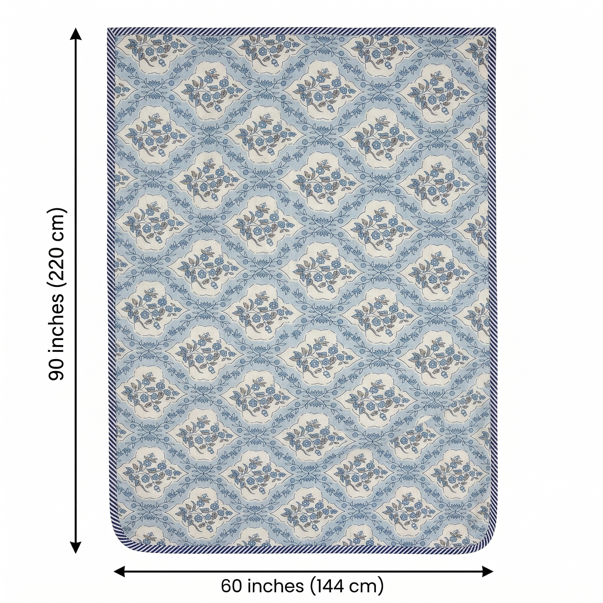 Block Print Pure Cotton Single Bed Dohar